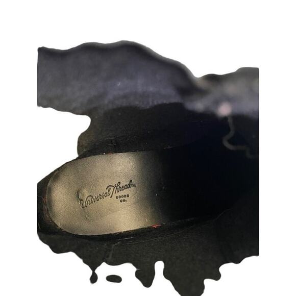 UNIVERSAL THREAD FAUX LEATHER ANKLE CHELSEA WOMENS BOOTS BLACK SZ 6 NEW - Picture 5 of 9